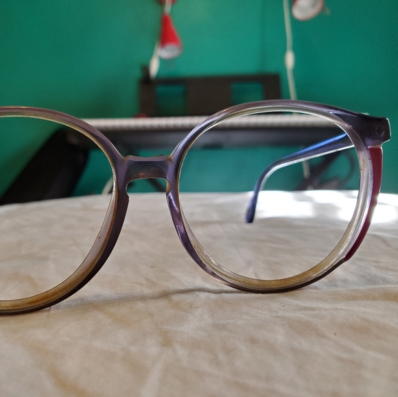 Oversized purple vintage glasses - Picture 4 of 8